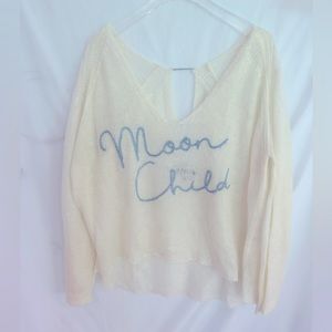 Wildfox White Label, RARE, “moon child” sweater